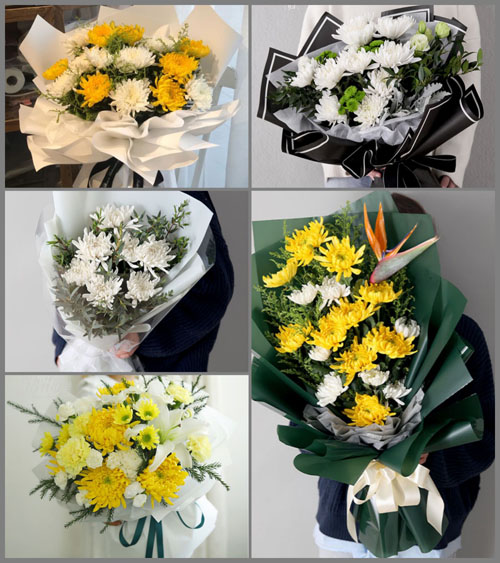 湖南邵阳洞口县白事花束代送